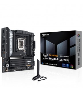 Asus TUF Gaming B860M-PLUS WIFI 8800MHz OC DDR5 Soket 1851 M.2 USB4 HDMI DP mATX Anakart