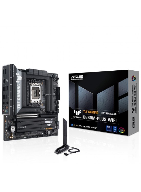 Asus TUF Gaming B860M-PLUS WIFI 8800MHz OC DDR5 Soket 1851 M.2 USB4 HDMI DP mATX Anakart Asus TUF Gaming B860M-PLUS WIFI 8800MHz OC DDR5 Soket 1851 M.2 USB4 HDMI DP mATX Anakart