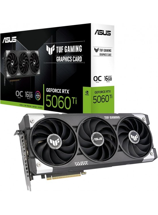 Asus TUF Gaming TUF-RTX5060TI-O16G-GAMING RTX5060TI 16GB GDDR7-128bit Ekran Kartı Asus TUF Gaming TUF-RTX5060TI-O16G-GAMING RTX5060TI 16GB GDDR7-128bit Ekran Kartı