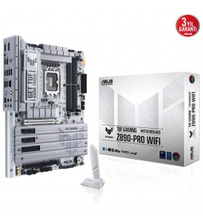 Asus Tuf Gaming Z890-PRO WIFI Intel LGA1851 Z890 DDR5 9066+MHz(OC) ATX Gaming (Oyuncu) Anakart
