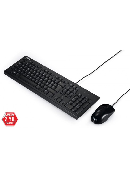 Asus U2000 Q Türkçe 1000DPI USB Siyah Kablolu Klavye Mouse Set - U2000-KBM-TR-Q Asus U2000 Q Türkçe 1000DPI USB Siyah Kablolu Klavye Mouse Set - U2000-KBM-TR-Q