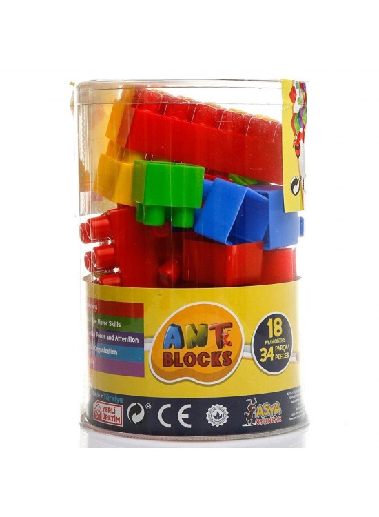 Asya Oyuncak Ant Blocks 34 Parça ANT034 Asya Oyuncak Ant Blocks 34 Parça ANT034