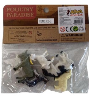 Asya Oyuncak Hayvan Seti PVC C5865-0120-24