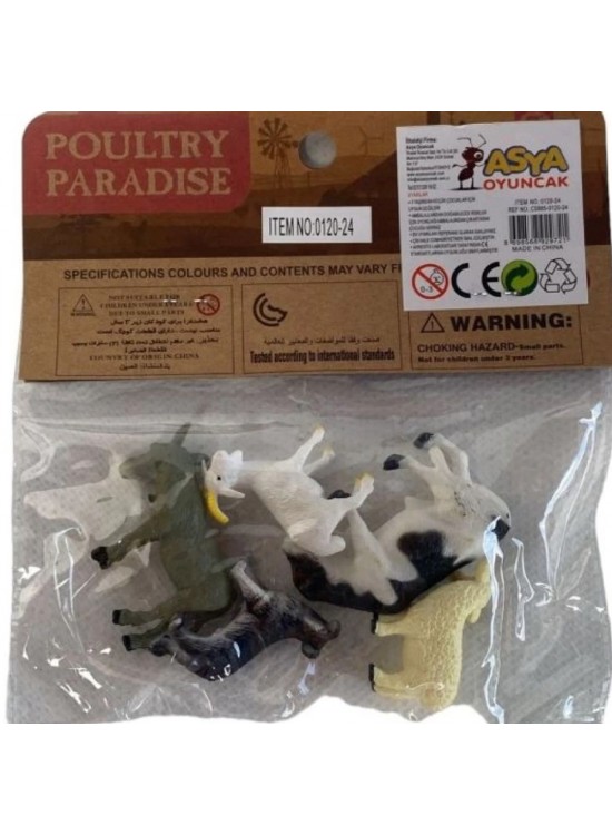 Asya Oyuncak Hayvan Seti PVC C5865-0120-24 Asya Oyuncak Hayvan Seti PVC C5865-0120-24