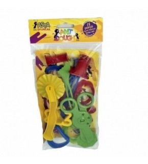 Asya Oyuncak Kartela Oyun Hamuru Şekili Seti