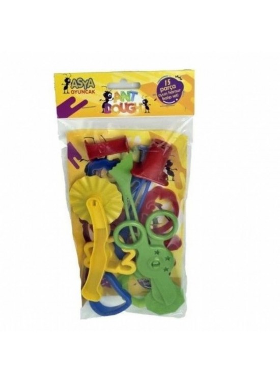 Asya Oyuncak Kartela Oyun Hamuru Şekili Seti