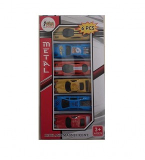 Asya Oyuncak Kutulu 6 Lı Metal Araba (1 Adet)