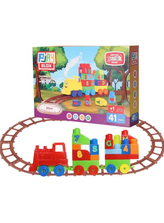 Asya Oyuncak lkayblox Tren Seti 41 Parça 2403