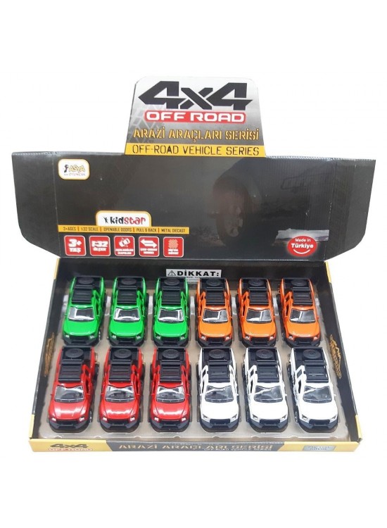 Asya Oyuncak Off-Road Çek Bırak Metal Araba KID.00062 (1 Adet)