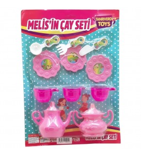 Asya Oyuncak Orta Boy Kartela Çay Seti SMK021