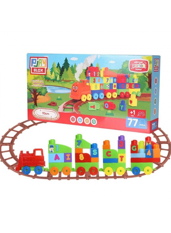 Asya Oyuncak Playblox Tren Seti 77 Parça 2397