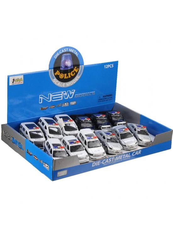 Asya Oyuncak Sesli Metal Polis Arabası 2062-FY6008P-12D Asya Oyuncak Sesli Metal Polis Arabası 2062-FY6008P-12D