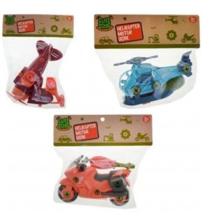 Asya Oyuncak Sök-tak Uçak/helicopter/uçak 3341-D4A