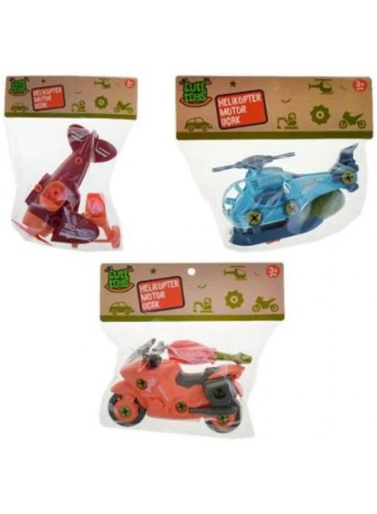 Asya Oyuncak Sök-tak Uçak/helicopter/uçak 3341-D4A