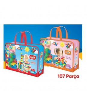 Asya Playblox Block Shıne 107pcs Bag Gırls&boys 2953