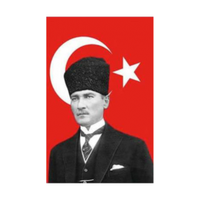 Atatürklü Türk Bayrağı 50X70Cm