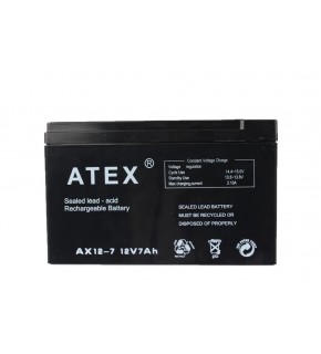 Atex AX-12V 7AH Bakımsız Kuru Akü