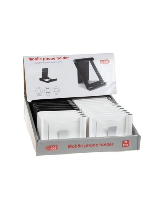 Avec L-302 24lü Karton Standlı Ayarlanabilir Telefon Standı Plastik Avec L-302 24lü Karton Standlı Ayarlanabilir Telefon Standı Plastik