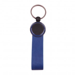 AYDER LACİVERT METAL-DERİ ANAHTARLIK