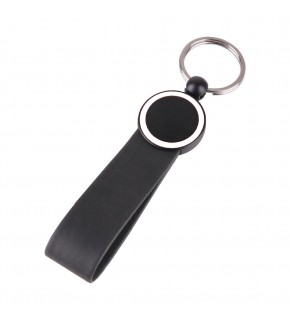 AYDER SİYAH METAL-DERİ ANAHTARLIK