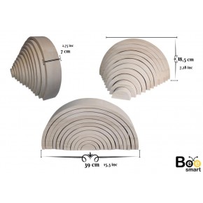 Azur Yayıncılık Bee Waldorf 12 Li Gökkuşağı 30Cm Natural Küçük