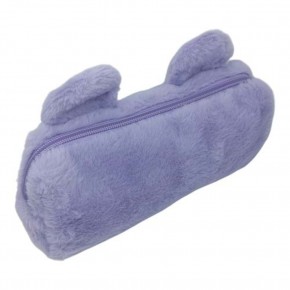 B&D Kalem Çantası Peluş Sevimli Kedi Mor