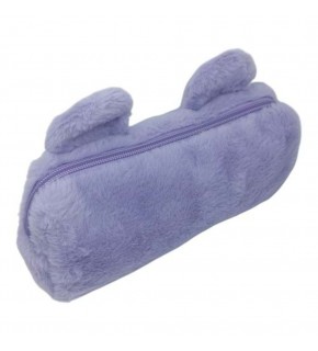B&D Kalem Çantası Peluş Sevimli Kedi Mor