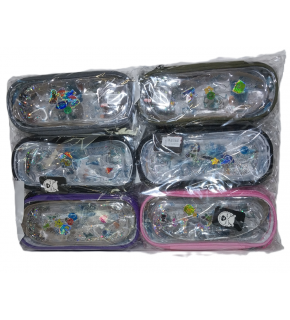 B&D Kalem Çantası Sulu Şeffaf Kapaklı Elips BD-KCS209