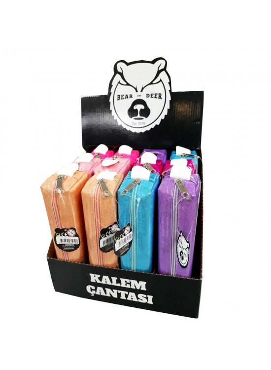 B&D Kalem Çantsı Küçük Boy Simli Kalp Desenli BD-KCS035 B&D Kalem Çantsı Küçük Boy Simli Kalp Desenli BD-KCS035