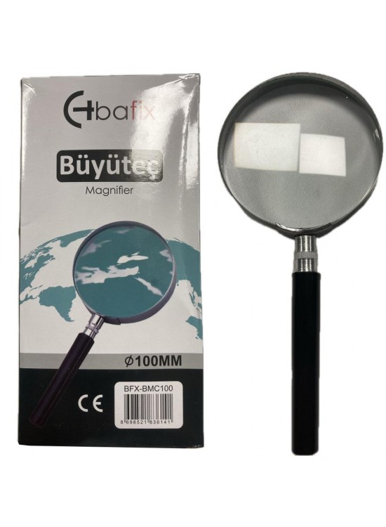 Bafix Büyüteç Cam Metal Çerçeveli 100 MM BFX-BMC100 Bafix Büyüteç Cam Metal Çerçeveli 100 MM BFX-BMC100