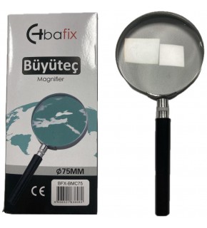 Bafix Büyüteç Cam Metal Çerçeveli 75 MM BFX-BMC75 (1 Adet)
