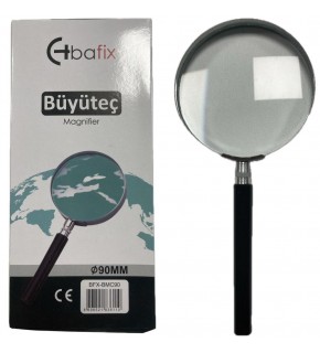 Bafix Büyüteç Cam Metal Çerçeveli 90 MM BFX-BMC90