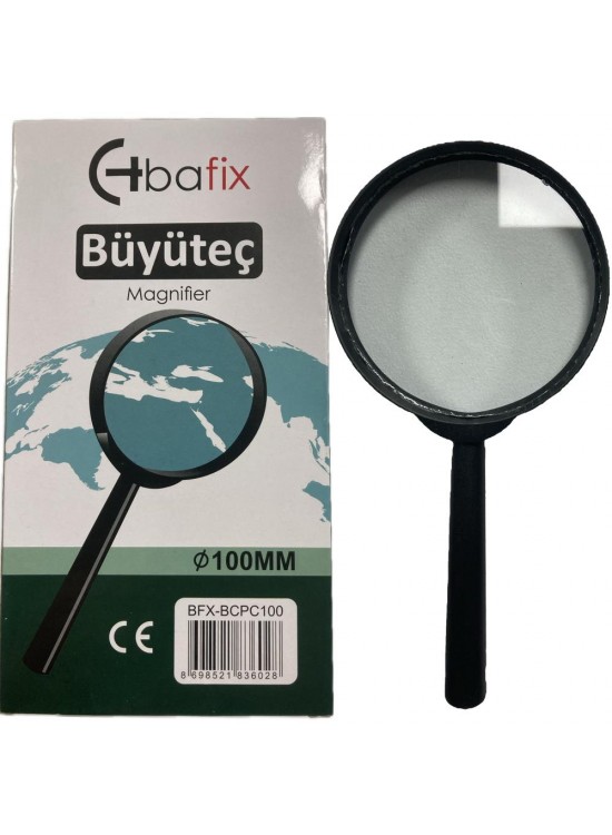 Bafix Büyüteç Cam Plastik Çerçeveli 100 MM BFX-BCPC100 Bafix Büyüteç Cam Plastik Çerçeveli 100 MM BFX-BCPC100