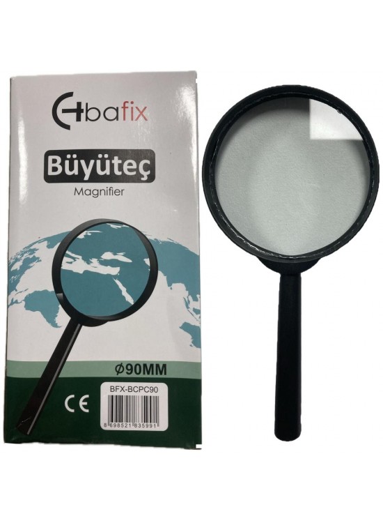 Bafix Büyüteç Cam Plastik Çerçeveli 90 MM BFX-BCPC90 Bafix Büyüteç Cam Plastik Çerçeveli 90 MM BFX-BCPC90