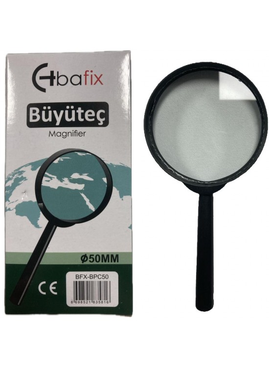 Bafix Büyüteç Plastik Çerçeveli 50 MM BFX-BPC50 (1 Adet) Bafix Büyüteç Plastik Çerçeveli 50 MM BFX-BPC50 (1 Adet)