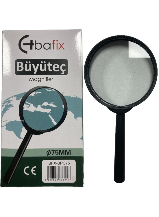 Bafix Büyüteç Plastik Çerçeveli 75 MM BFX-BPC75 (1 Adet) Bafix Büyüteç Plastik Çerçeveli 75 MM BFX-BPC75 (1 Adet)