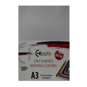 Bafix Cilt Kapağı Plastik Opak A3 160 MIC Beyaz (1 Adet)