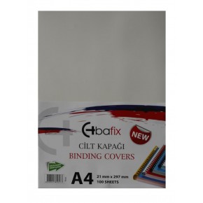 Bafix Cilt Kapağı Plastik Opak A4 160 MIC Beyaz (1 Adet)