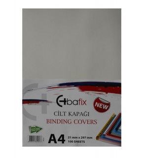 Bafix Cilt Kapağı Plastik Opak A4 160 MIC Beyaz (1 Adet)