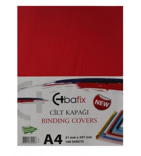 Bafix Cilt Kapağı Plastik Opak A4 160 MIC Kırmızı (1 Adet)
