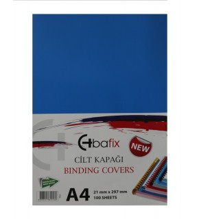 Bafix Cilt Kapağı Plastik Opak A4 160 MIC Mavi (1 Adet)