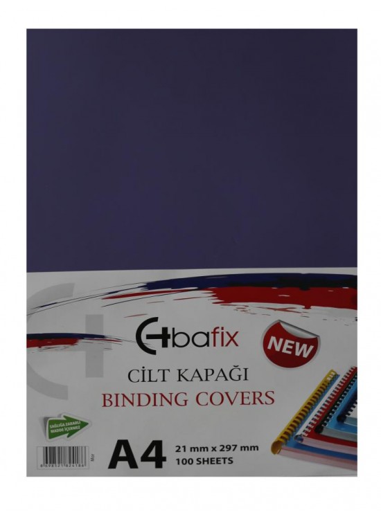 Bafix Cilt Kapağı Plastik Opak A4 160 MIC Mor (1 Adet) Bafix Cilt Kapağı Plastik Opak A4 160 MIC Mor (1 Adet)