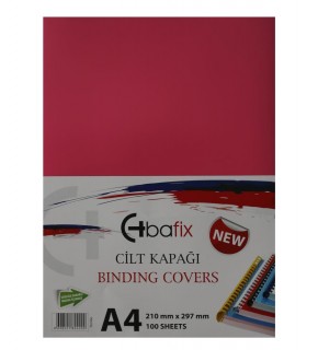 Bafix Cilt Kapağı Plastik Opak A4 160 MIC Pembe (1 Adet)