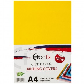 Bafix Cilt Kapağı Plastik Opak A4 160 MIC Sarı (1 Adet)