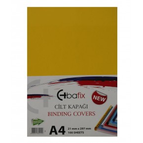 Bafix Cilt Kapağı Plastik Opak A4 160 MIC Sarı (1 Adet)