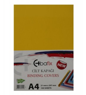 Bafix Cilt Kapağı Plastik Opak A4 160 MIC Sarı (1 Adet)