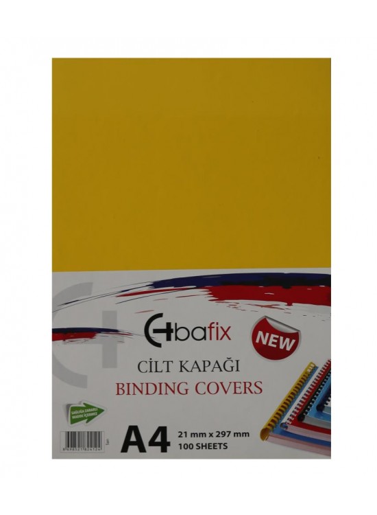 Bafix Cilt Kapağı Plastik Opak A4 160 MIC Sarı (1 Adet) Bafix Cilt Kapağı Plastik Opak A4 160 MIC Sarı (1 Adet)