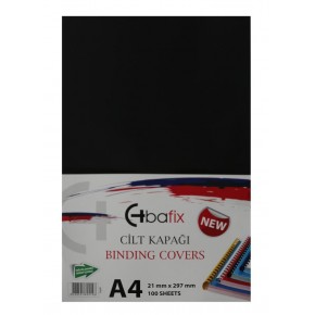 Bafix Cilt Kapağı Plastik Opak A4 160 MIC Siyah (1 Adet)