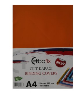 Bafix Cilt Kapağı Plastik Opak A4 160 MIC Turuncu (1 Adet)