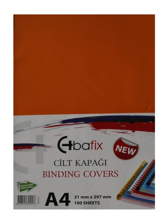 Bafix Cilt Kapağı Plastik Opak A4 160 MIC Turuncu (1 Adet) Bafix Cilt Kapağı Plastik Opak A4 160 MIC Turuncu (1 Adet)